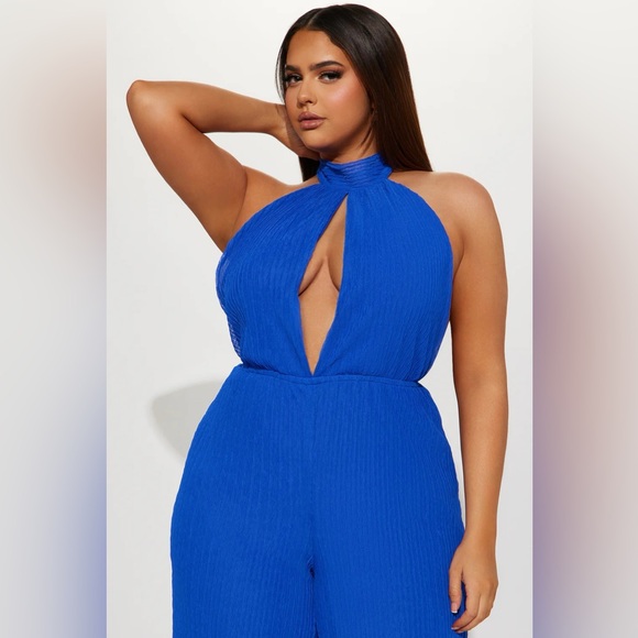NWT! FASHION NOVA 'Through My POV' Jumpsuit | Royal Blue - Picture 5 of 7
